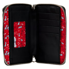 LOUNGEFLY DISNEY CLASSIC BOOKS 101 DALMATIANS BOOK ZIP AROUND WALLET