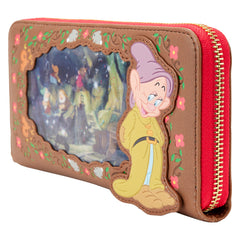 Loungefly Disney Diamond Mine Lenticular Wristlet Zip Around Wallet