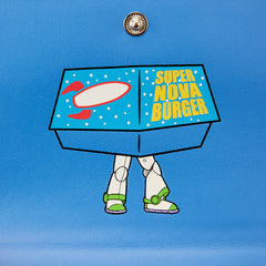 Loungefly Pixar Toy Story Pizza Planet Super Nova Burger Flap Wallet