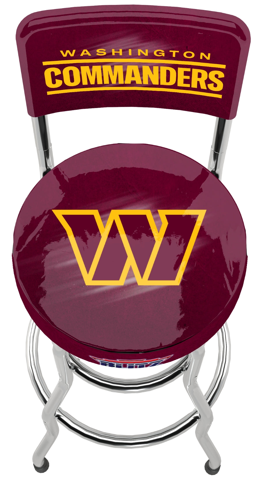 Washington Commanders NFL High Back Adjustable Swivel Stool, Arcade1Up