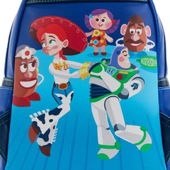LOUNGEFLY Disney Pixar Moments Toy Story Jesse and Buzz Womens Double Strap Shoulder Bag Purse