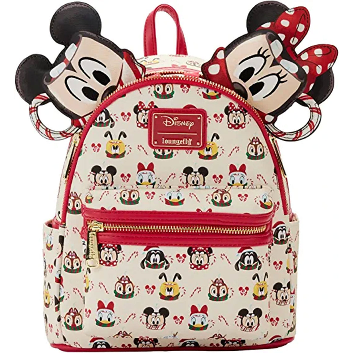 LOUNGEFLY Disney Hot Cocoa Double Strap Shoulder Bag and Ear Headband Set