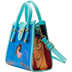 LOUNGEFLY Disney Aladdin Jasmine Princess Scenes Crossbody Bag