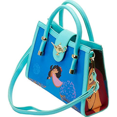 LOUNGEFLY Disney Aladdin Jasmine Princess Scenes Crossbody Bag