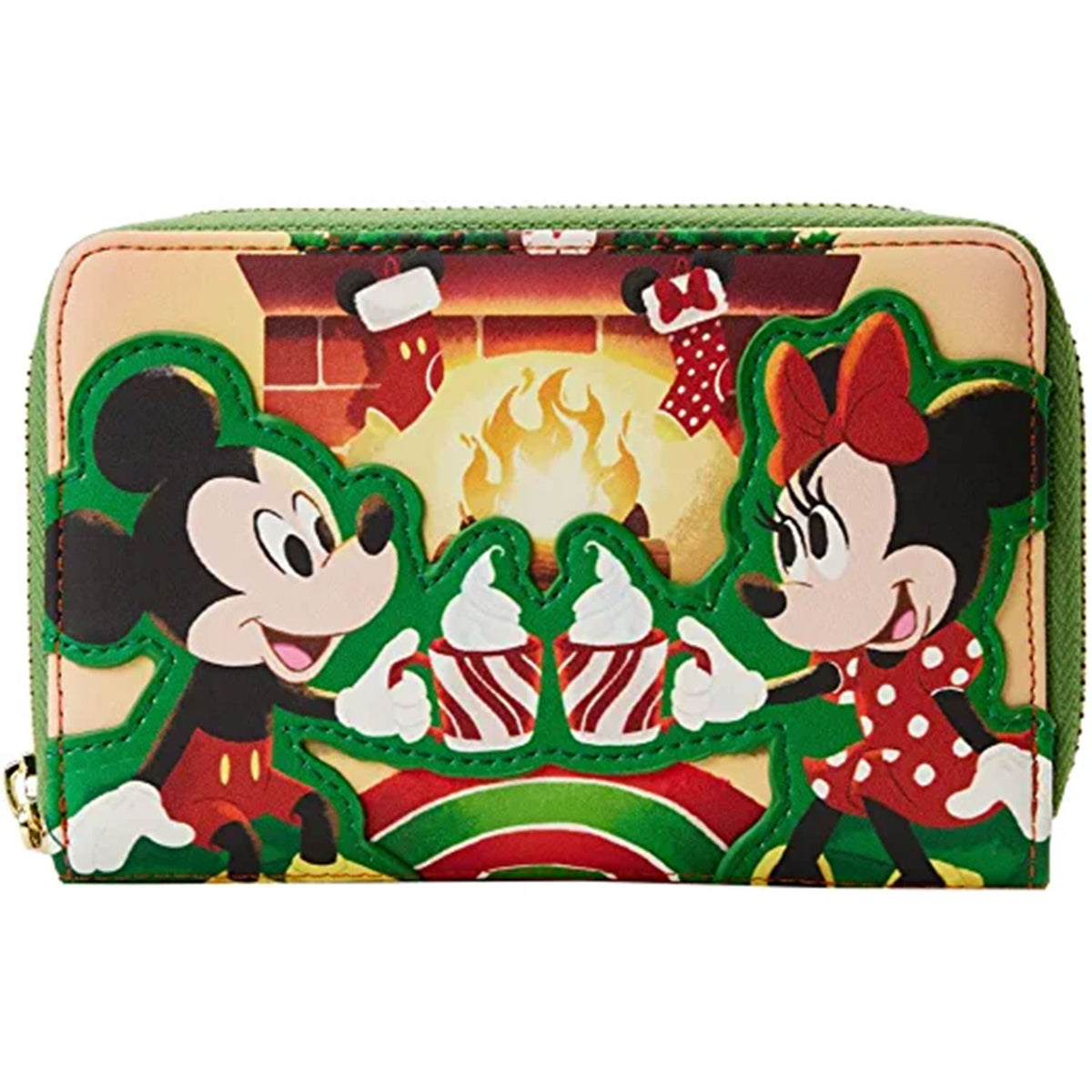 LOUNGEFLY Disney Mickey & Minnie Hot Cocoa Fireplace Wallet
