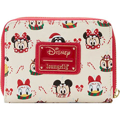 LOUNGEFLY Disney Hot Cocoa Mugs AOP Zip Wallet
