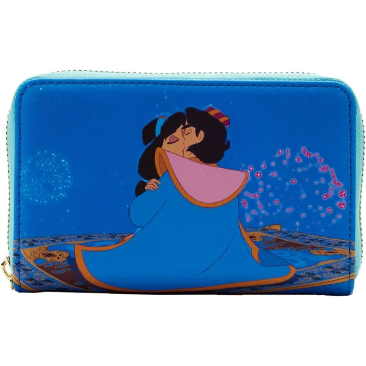 LOUNGEFLY Disney Aladdin Princess Scenes Zip Around Wallet