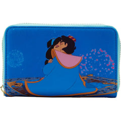 LOUNGEFLY Disney Aladdin Princess Scenes Zip Around Wallet