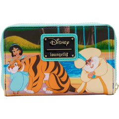 LOUNGEFLY Disney Aladdin Princess Scenes Zip Around Wallet