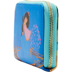 LOUNGEFLY Disney Aladdin Princess Scenes Zip Around Wallet