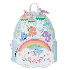 LOUNGEFLY Care Bears Care-A-Lot Castle Womens Double Strap Shoulder Bag Purse
