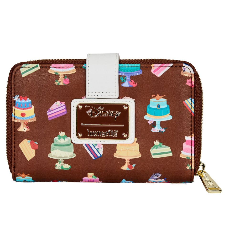 LOUNGEFLY Disney Princess Cakes Zip Around Wallet