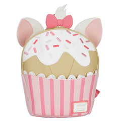 LOUNGEFLY Disney Marie Sweets Cupcake Shape Women's Double Strap Shoulder Bag Purse
