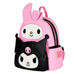 LOUNGEFLY Sanrio Hello Kitty My Melody Kuromi Double Pocket Adult Women's Double Strap Shoulder Bag Purse