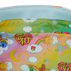 LOUNGEFLY CARE BEARS AOP RAINBOW HANDLE CROSS BODY BAG