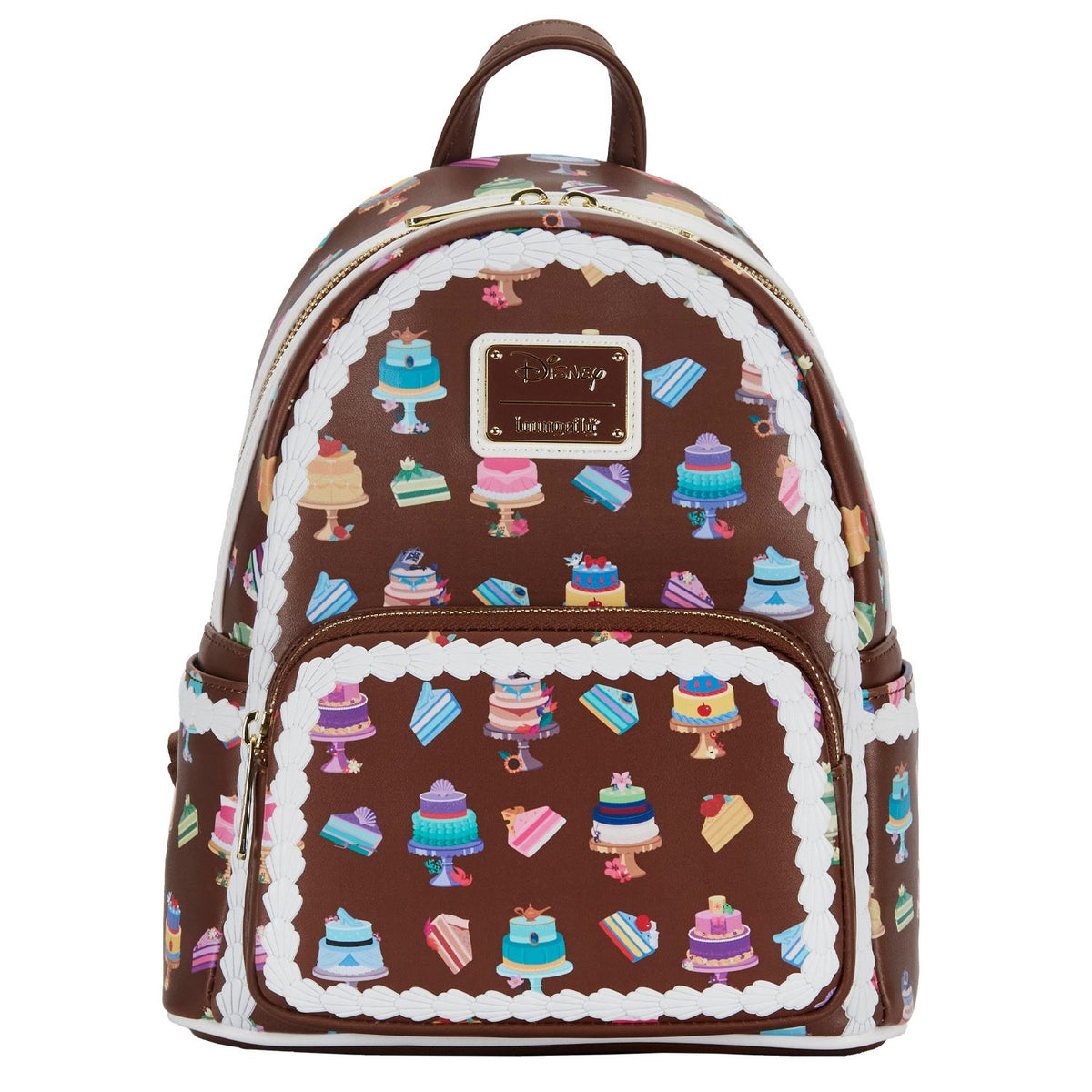LOUNGEFLY Disney Princess Cakes Women's Double Strap Shoulder Bag Purse