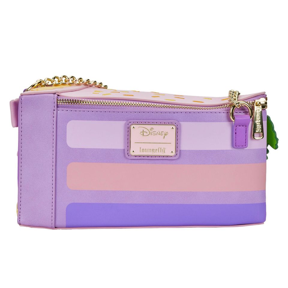 LOUNGEFLY DISNEY TANGLED COSPLAY CAKE CROSS BODY BAG