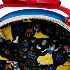 LOUNGEFLY DISNEY SNOW WHITE COSPLAY BOW HANDLE MINI BACKPACK