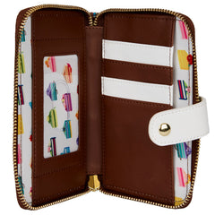 LOUNGEFLY Disney Princess Cakes Zip Around Wallet