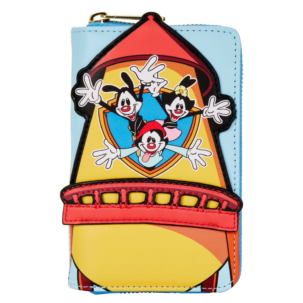 LOUNGEFLY Women's Animaniacs WB Tower Zip-Around Wallet